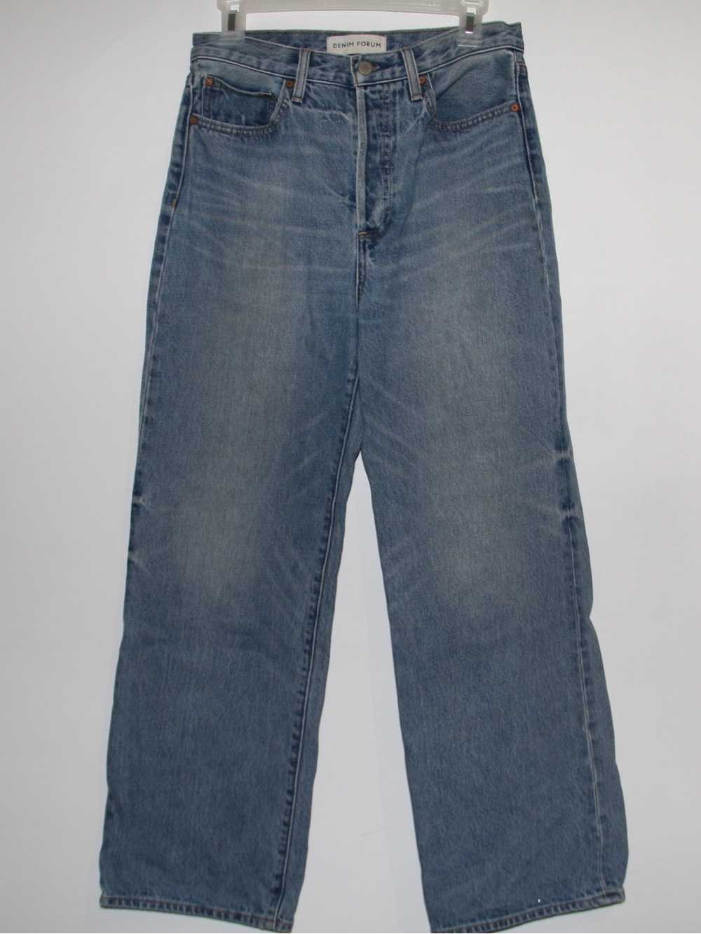 Denim Forum High Rise Women's Straight-Leg Jeans Farrah 28L - Picture 10 of 11